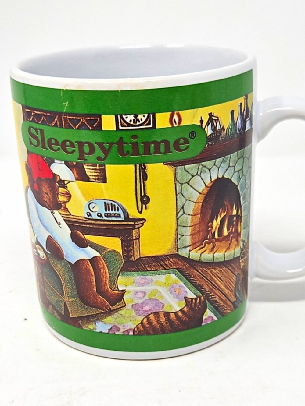 Vintage 1993 Celestial Seasonings Sleepytime Tea Advertising Mug Cup Grannycore